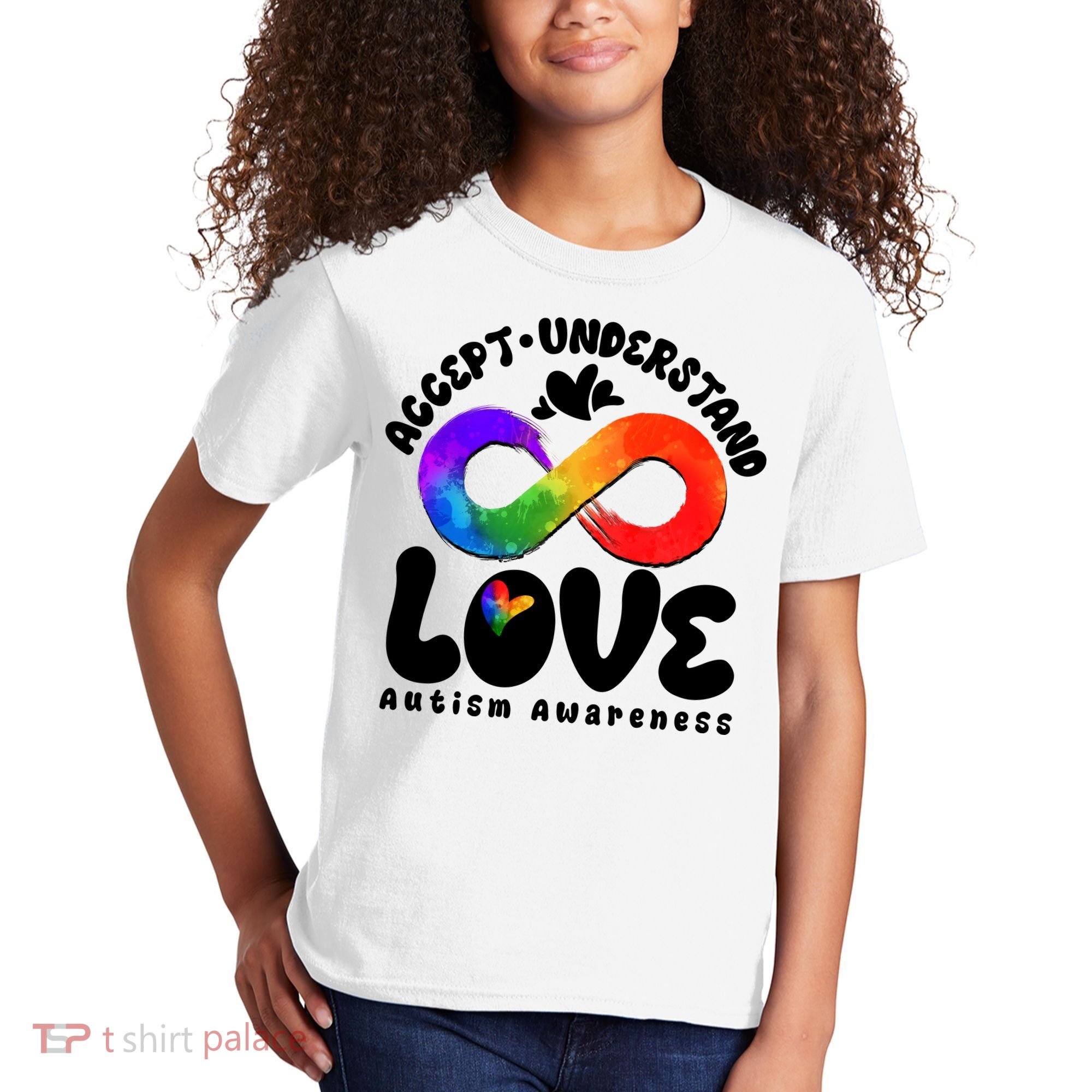 Accept Understand Love Autism Awareness Kids T-Shirt