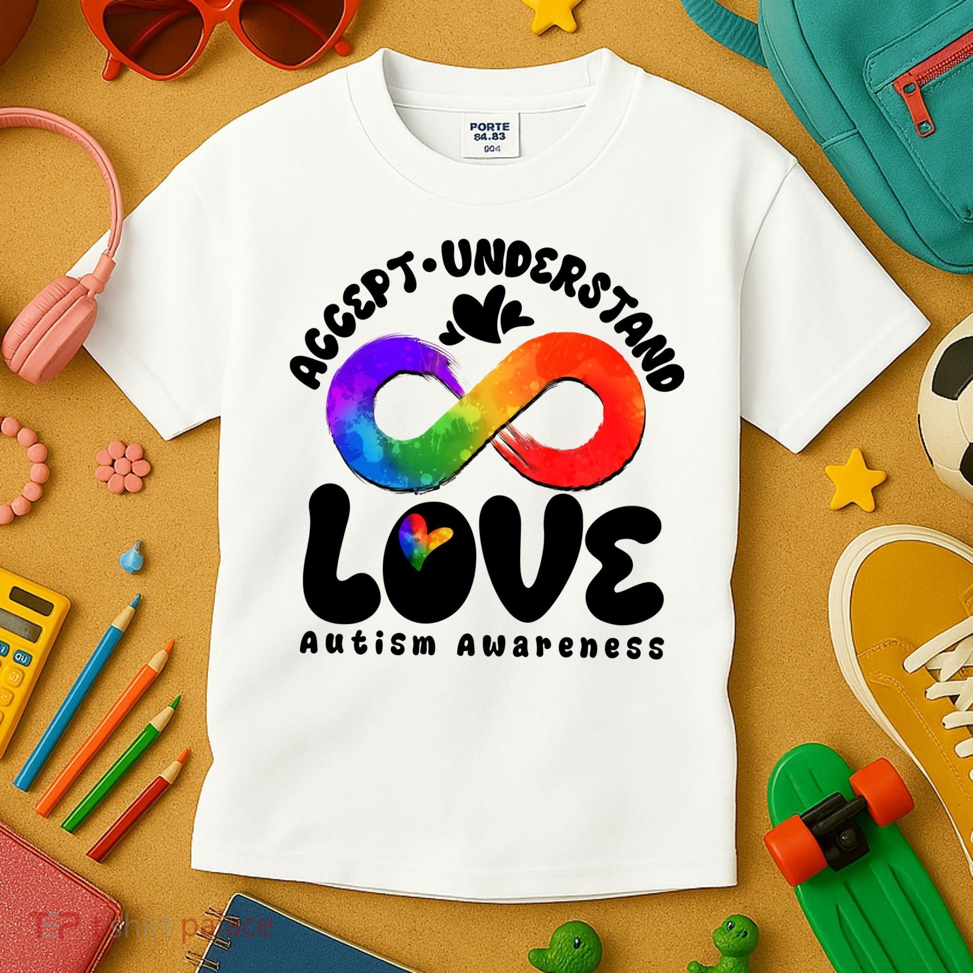 Accept Understand Love Autism Awareness Kids T-Shirt