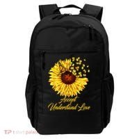 Accept Understand Love Sunflower Autism Backpack thumb 0