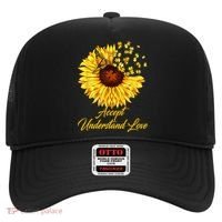 Accept Understand Love Sunflower Autism Hat thumb 0