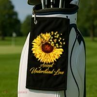 Accept Understand Love Sunflower Autism Golf Towel thumb 2
