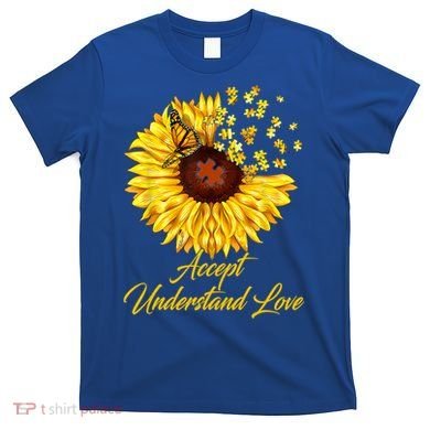 Accept Understand Love Sunflower Autism T-Shirt