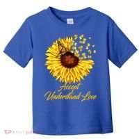 Accept Understand Love Sunflower Autism Toddler T-Shirt thumb 0