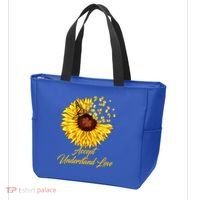 Accept Understand Love Sunflower Autism Tote Bag thumb 3