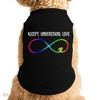Accept Under Love Neurodiversity Autism Rainbow Doggie Tank thumb 0