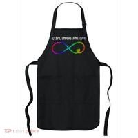 Accept Under Love Neurodiversity Autism Rainbow Apron thumb 0