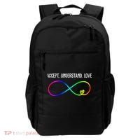 Accept Under Love Neurodiversity Autism Rainbow Backpack thumb 0