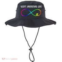 Accept Under Love Neurodiversity Autism Rainbow Bucket Hat thumb 0