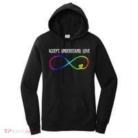 Accept Under Love Neurodiversity Autism Rainbow Women's Hoodie thumb 0