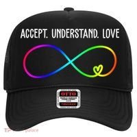 Accept Under Love Neurodiversity Autism Rainbow Hat thumb 0