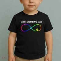 Accept Under Love Neurodiversity Autism Rainbow Toddler T-Shirt thumb 2