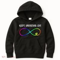 Accept Under Love Neurodiversity Autism Rainbow Kids Hoodie thumb 0