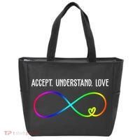 Accept Under Love Neurodiversity Autism Rainbow Tote Bag thumb 0