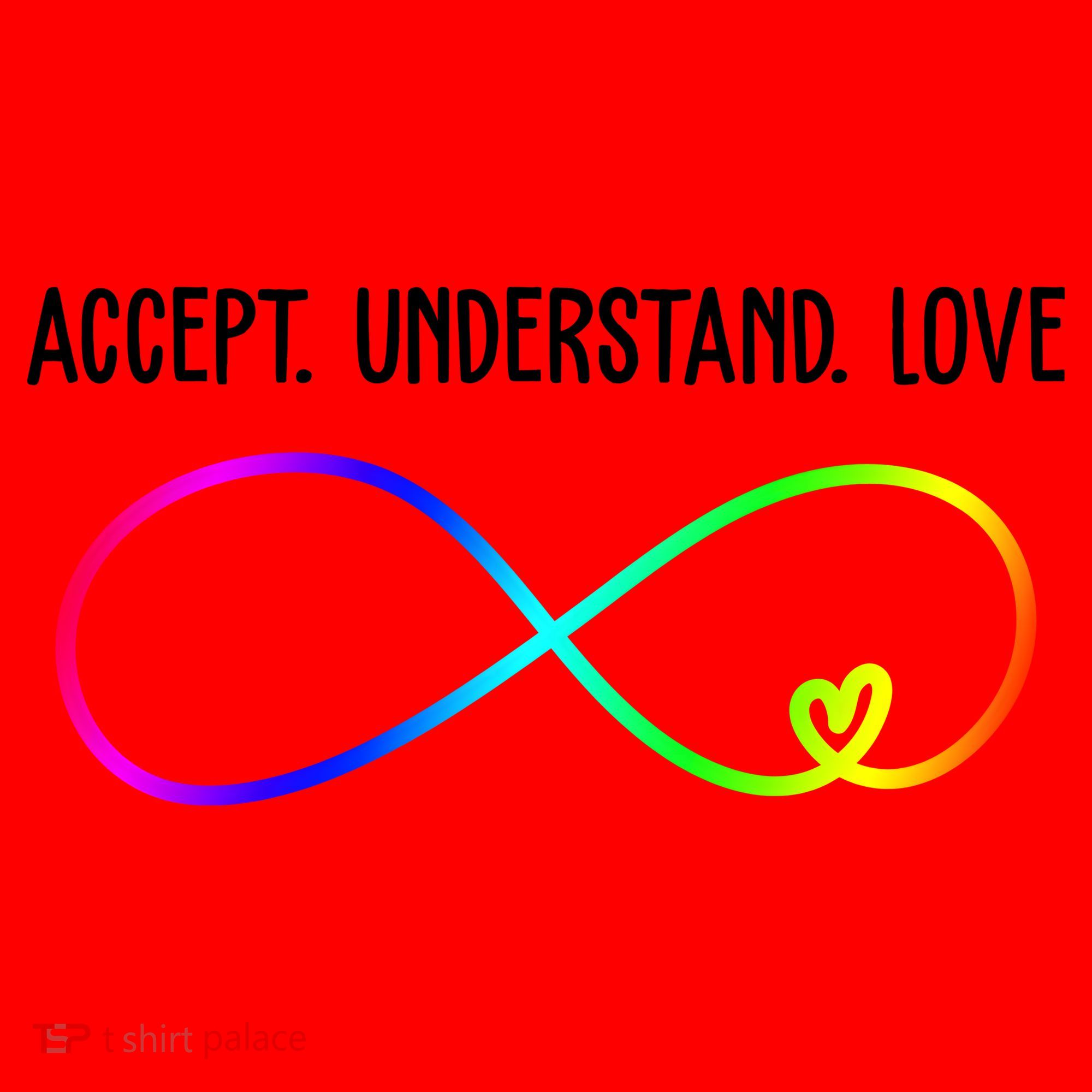 Accept Under Love Neurodiversity Autism Rainbow Santa Hat