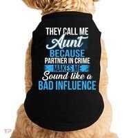 Aunt Partner In Crime Bad Influence Doggie Tank thumb 0