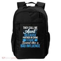 Aunt Partner In Crime Bad Influence Backpack thumb 0