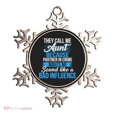 Aunt Partner In Crime Bad Influence Ornament