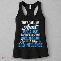 Aunt Partner In Crime Bad Influence Women's Tank Top thumb 3