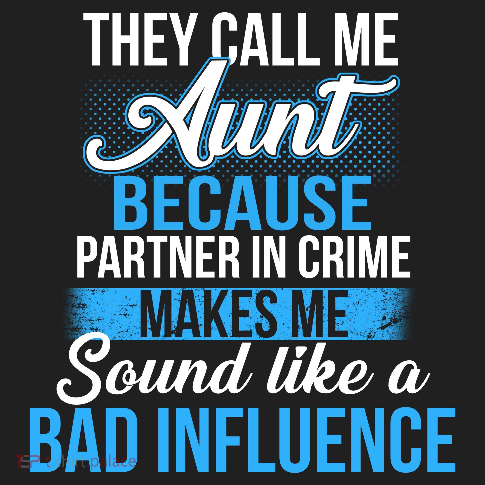 Aunt Partner In Crime Bad Influence Golf Towel