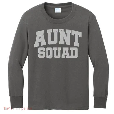Aunt Squad Kids Long Sleeve Shirt