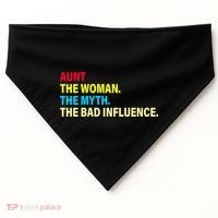 Aunt The Woman The Myth The Bad Influence USA-Made Doggie Bandana thumb 0