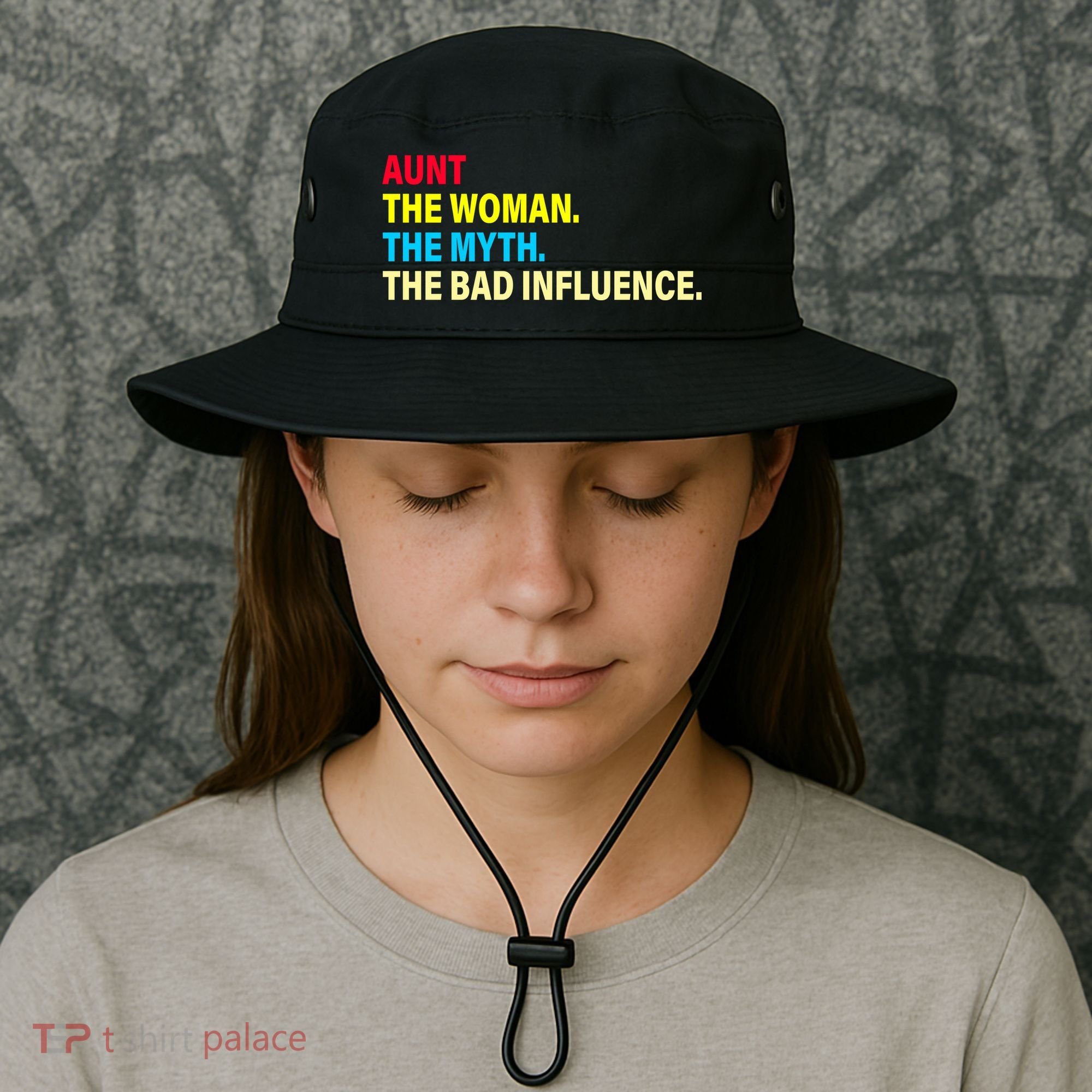 Aunt The Woman The Myth The Bad Influence Bucket Hat