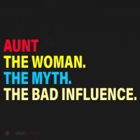 Aunt The Woman The Myth The Bad Influence Bucket Hat thumb 4