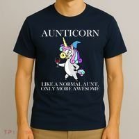 Aunticorn Like A Normal Aunt Only More Awesome T-Shirt thumb 3