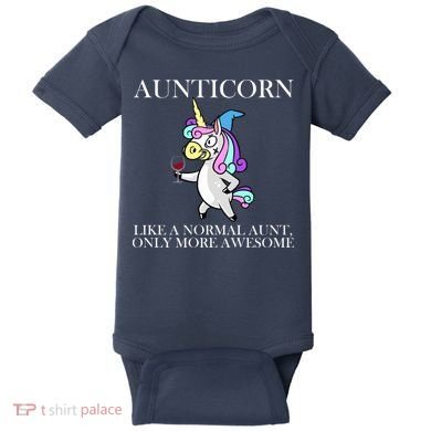 Aunticorn Like A Normal Aunt Only More Awesome Baby Bodysuit