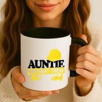 Auntie Birthday Crew Construction Party Coffee Mug thumb 3