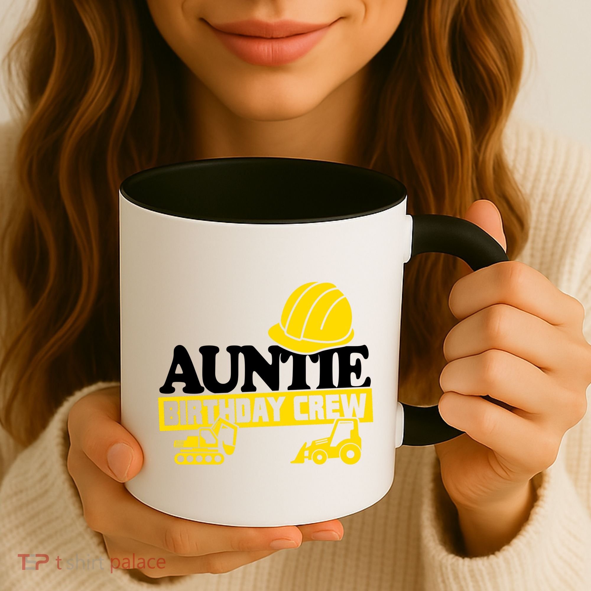 Auntie Birthday Crew Construction Party Coffee Mug