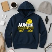 Auntie Birthday Crew Construction Party Hoodie thumb 3