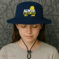 Auntie Birthday Crew Construction Party Bucket Hat thumb 3