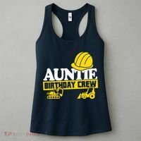 Auntie Birthday Crew Construction Party Women's Tank Top thumb 3