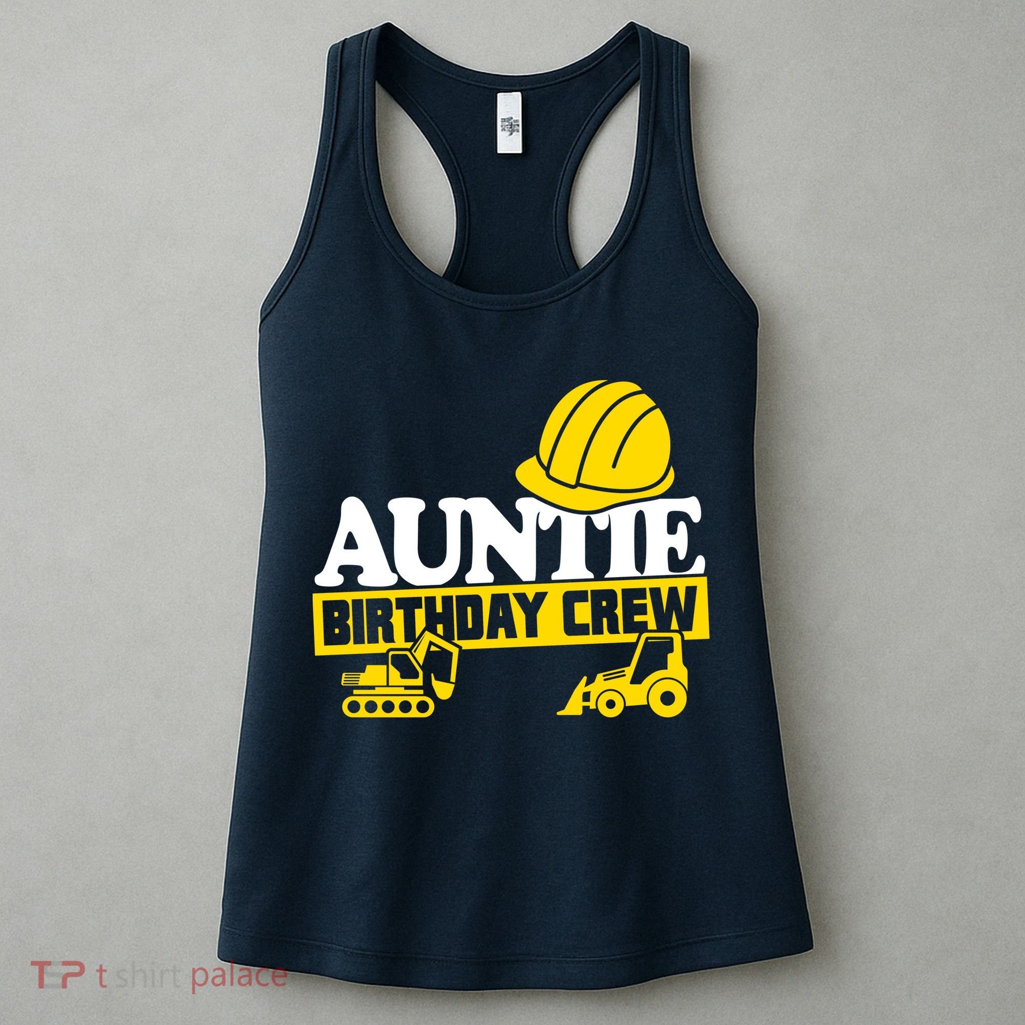 Auntie Birthday Crew Construction Party Women's Tank Top