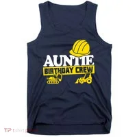 Auntie Birthday Crew Construction Party Tank Top thumb 0