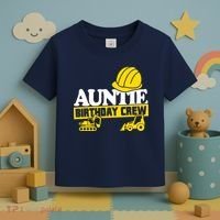 Auntie Birthday Crew Construction Party Toddler T-Shirt thumb 3