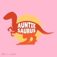 Auntie Saurus Button thumb 1