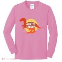 Auntie Saurus Kids Long Sleeve Shirt thumb 0