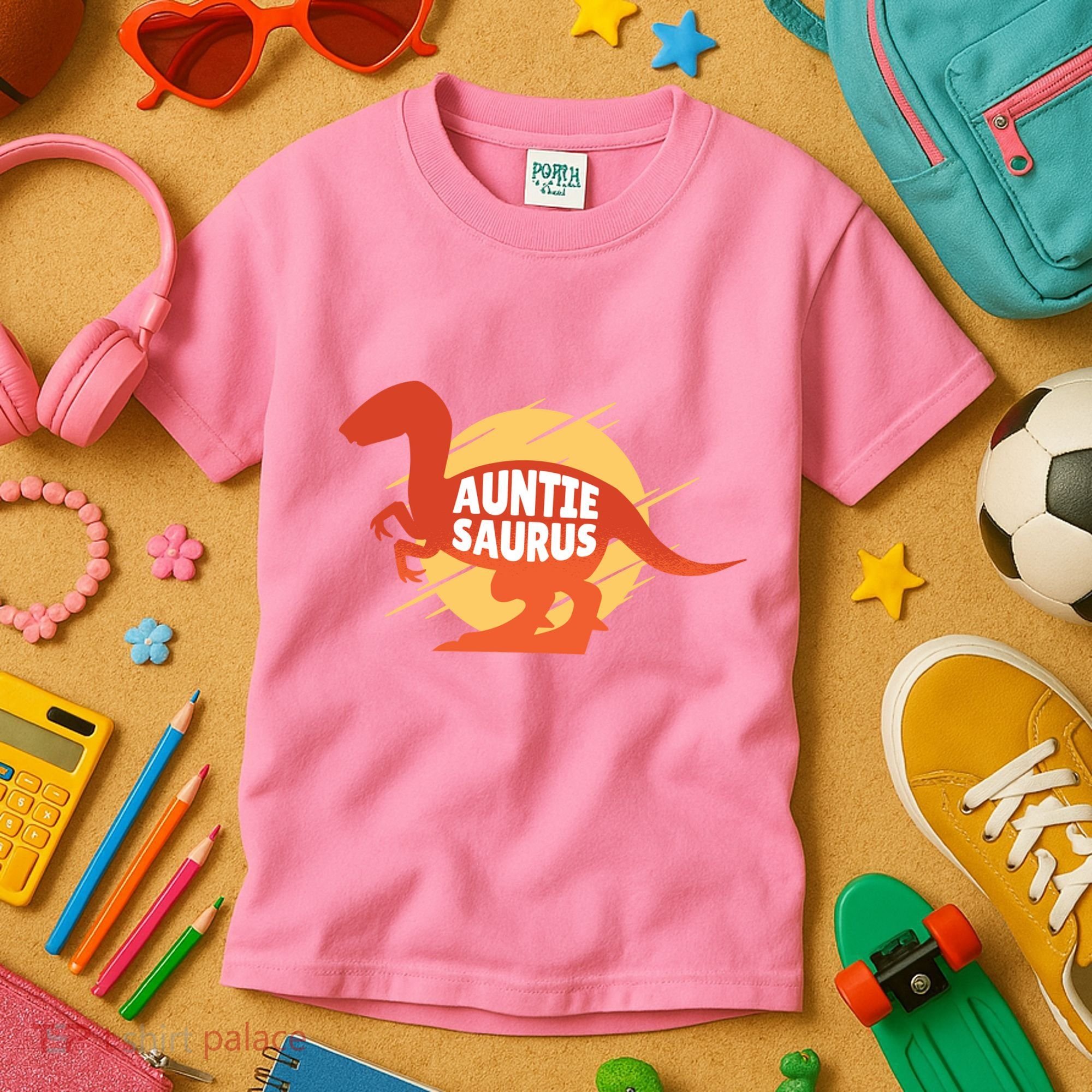 Auntie Saurus Kids T-Shirt
