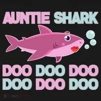 Auntie Shark Doo Doo Doo Doggie Tank thumb 4