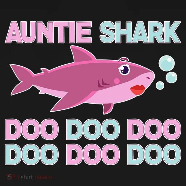 Auntie Shark Doo Doo Doo Doggie Tank