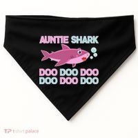 Auntie Shark Doo Doo Doo USA-Made Doggie Bandana thumb 0