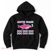 Auntie Shark Doo Doo Doo Hoodie thumb 0
