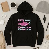Auntie Shark Doo Doo Doo Hoodie thumb 3