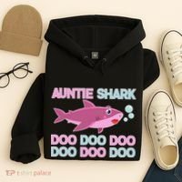Auntie Shark Doo Doo Doo Hoodie thumb 4