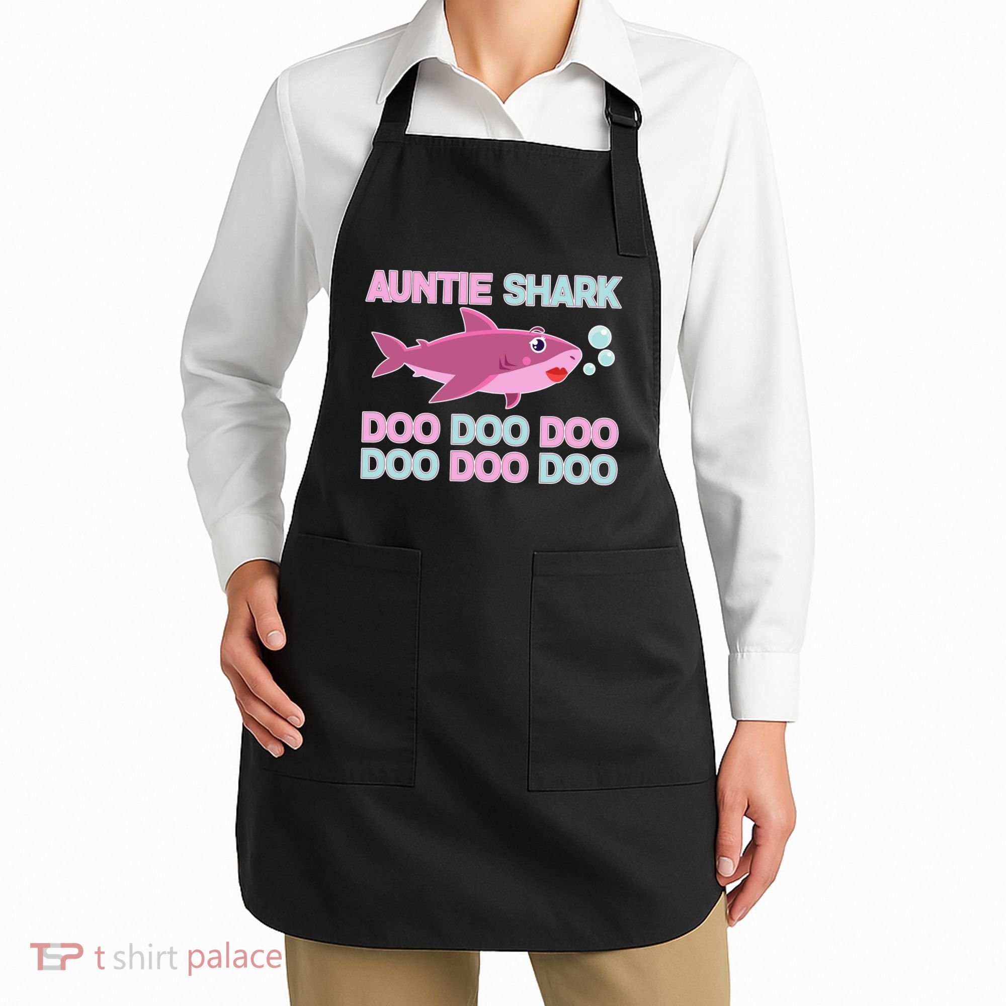Auntie Shark Doo Doo Doo Apron