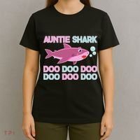 Auntie Shark Doo Doo Doo T-Shirt thumb 4