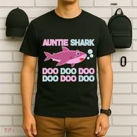 Auntie Shark Doo Doo Doo T-Shirt thumb 6