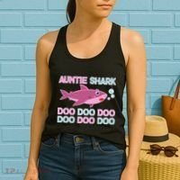 Auntie Shark Doo Doo Doo Women's Tank Top thumb 2
